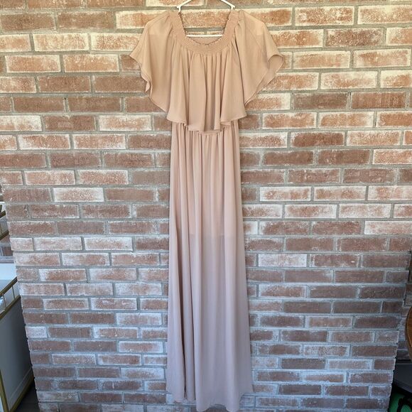 Show Me Your Mumu Hacienda Maxi Dress Small Blush Pink Small - Picture 2 of 8